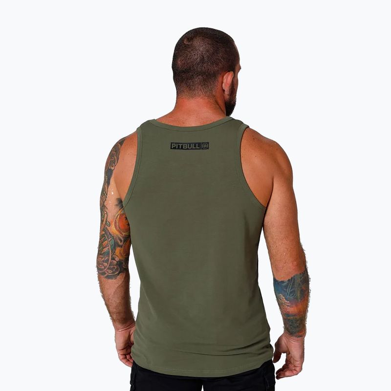 Pánské tričko Pitbull Hilltop Tank Top olive 3