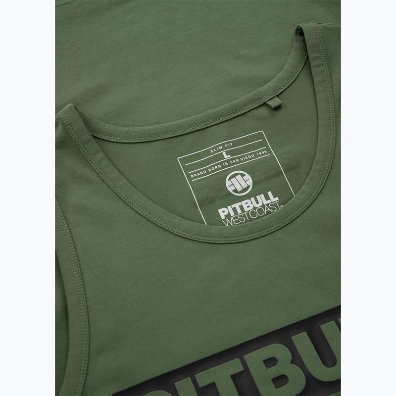 Pánské tričko Pitbull Hilltop Tank Top olive 6