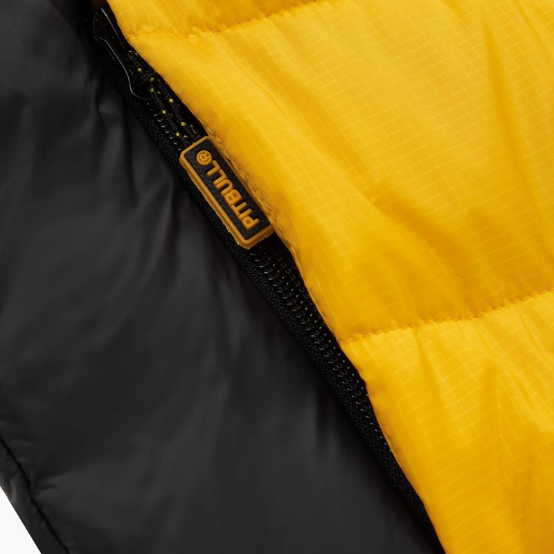 Pitbull West Coast pánská zimní bunda Evergold Hooded Padded žlutá/černá 13