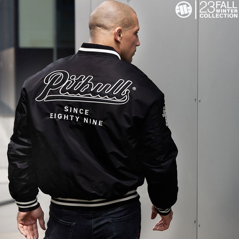 Pánská zimní bunda Pitbull Seabridge Varsity černá 10