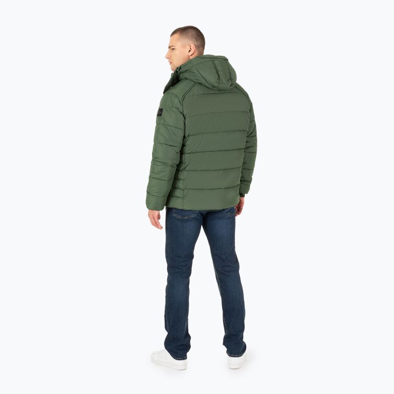 Pitbull West Coast pánská zimní bunda Perseus Hooded Padded olive 2