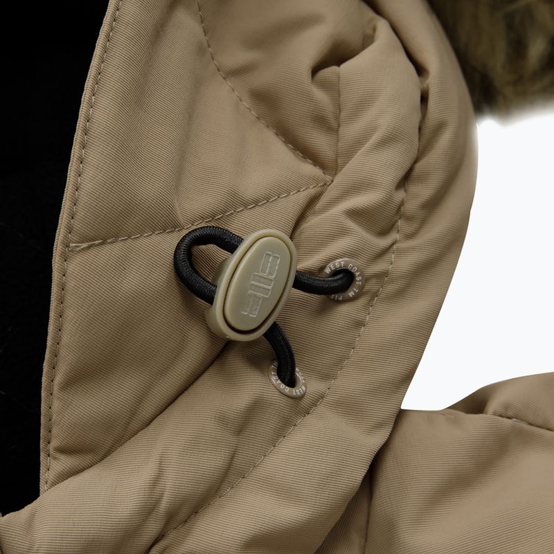 Pitbull West Coast pánská zimní bunda Taurus Hooded dark sand 6