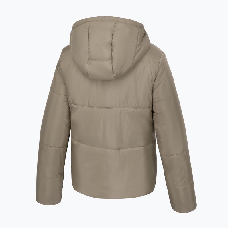 Dámská zimní bunda Pitbull West Coast Jenell Quilted Hooded dark sand 4