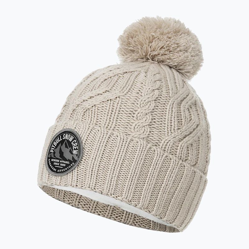 Zimní čepice Pitbull West Coast Beanie Snow Crew sand