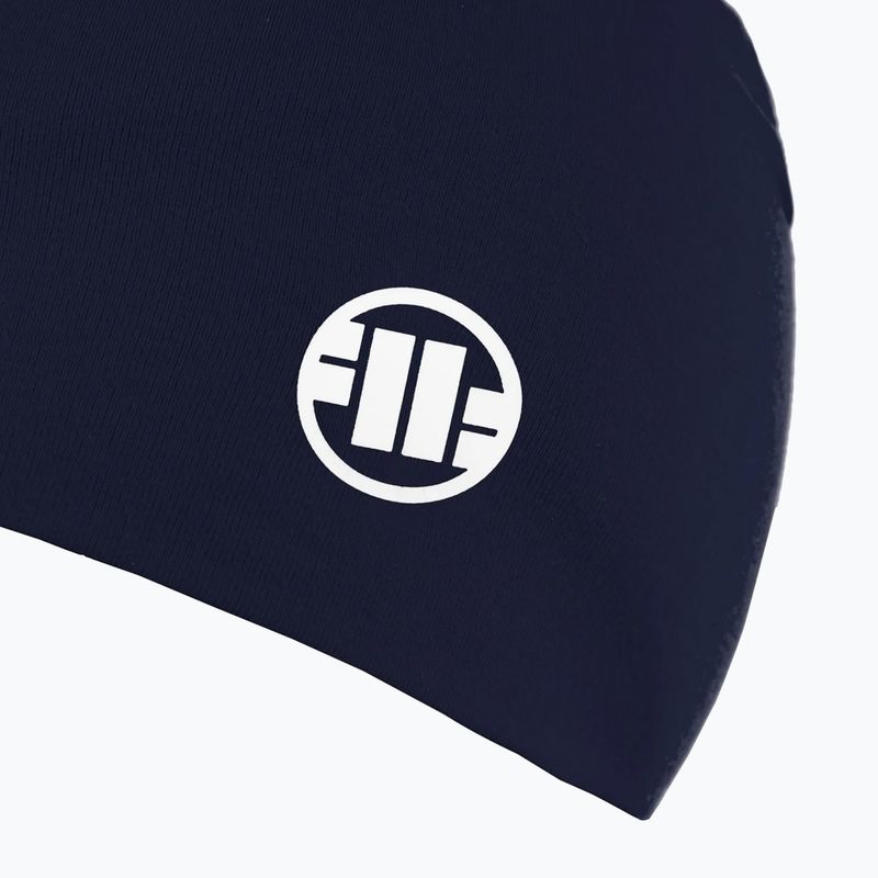 Pánská zimní čepice Pitbull Beanie Small Logo II navy/white 4