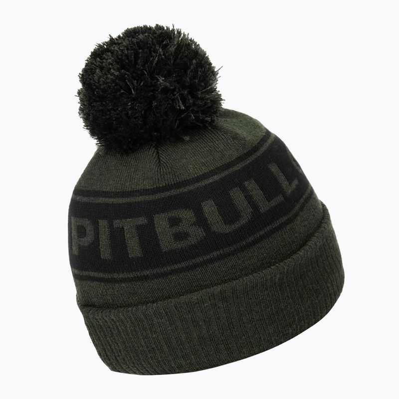 Pánská zimní čepice Pitbull Beanie Vermel olive/black 2