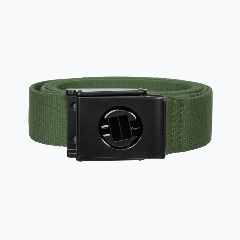 Pásek do kalhot Pitbull Hilltop Embossed Webbing olive