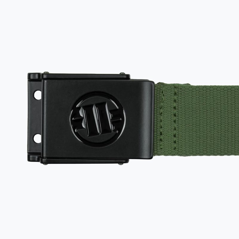 Pásek do kalhot Pitbull Hilltop Embossed Webbing olive 2
