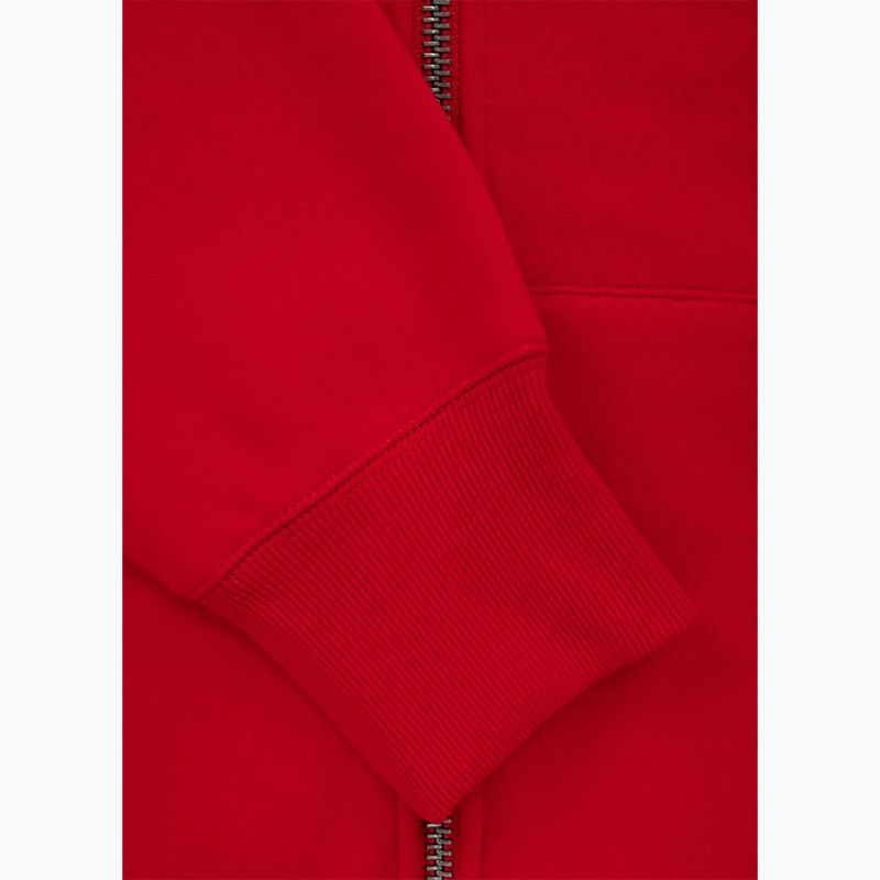 Pánská mikina Pitbull Small Logo Hooded Zip red 5