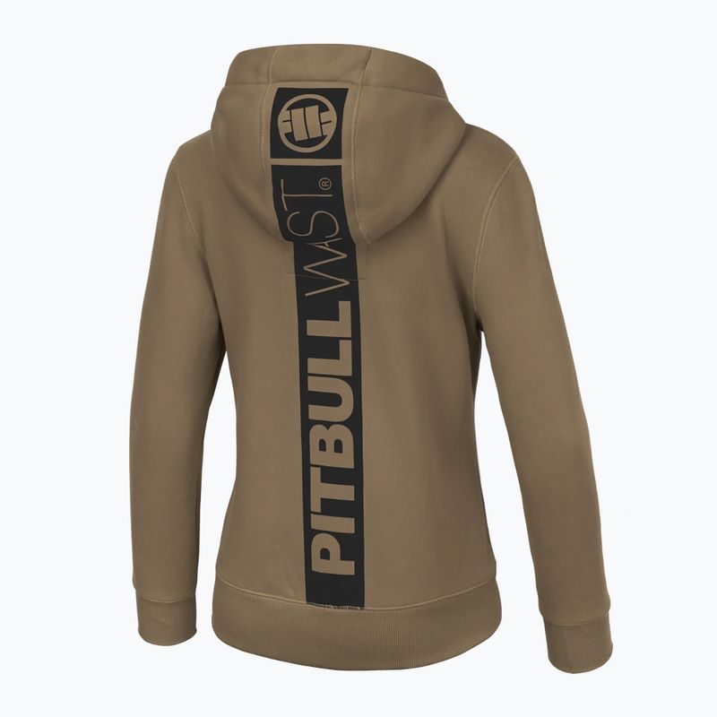 Dámská mikina Pitbull West Coast Zip Hilltop s kapucí coyote brown 2