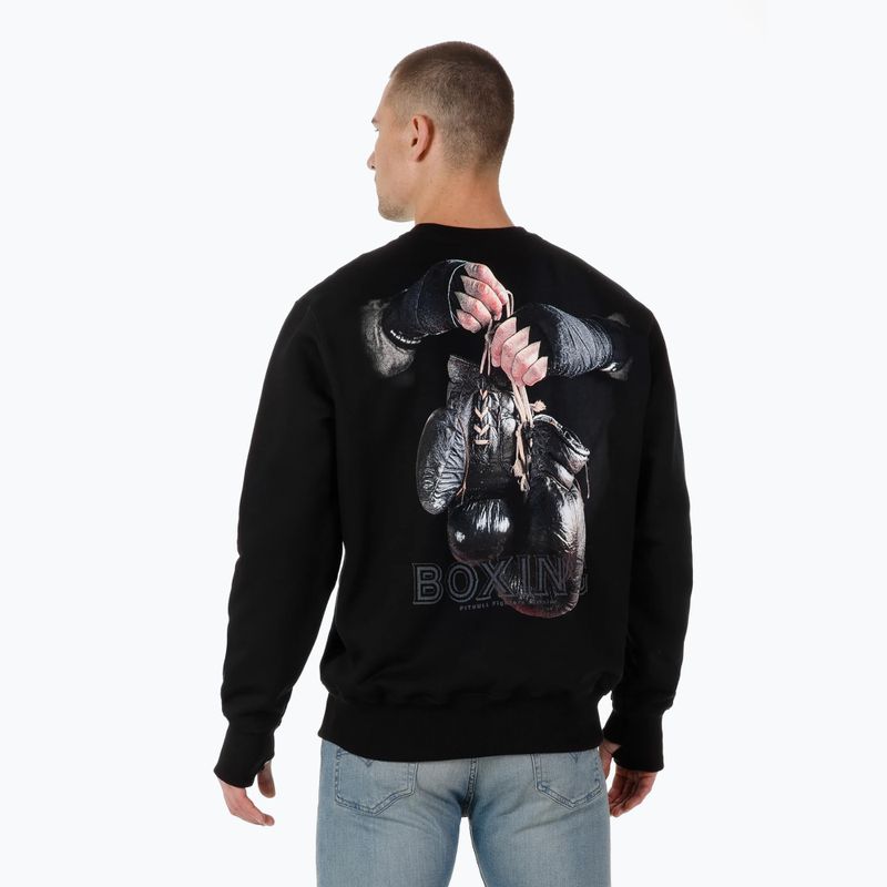 Pánská mikina Pitbull West Coast Boxing FD Crewneck černá 2