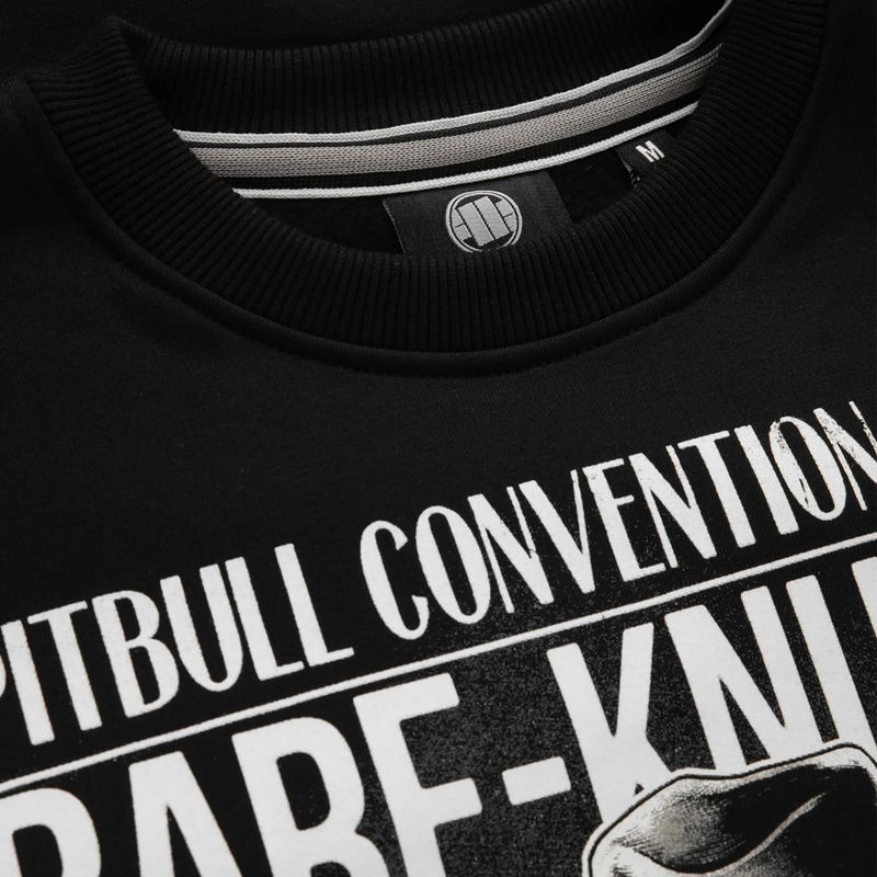 Pitbull West Coast pánská mikina Bare Knuckle Crewneck černá 4