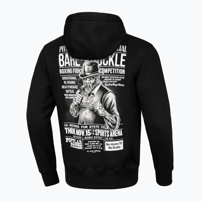 Pánská mikina Pitbull West Coast Bare Knuckle s kapucí černá 2