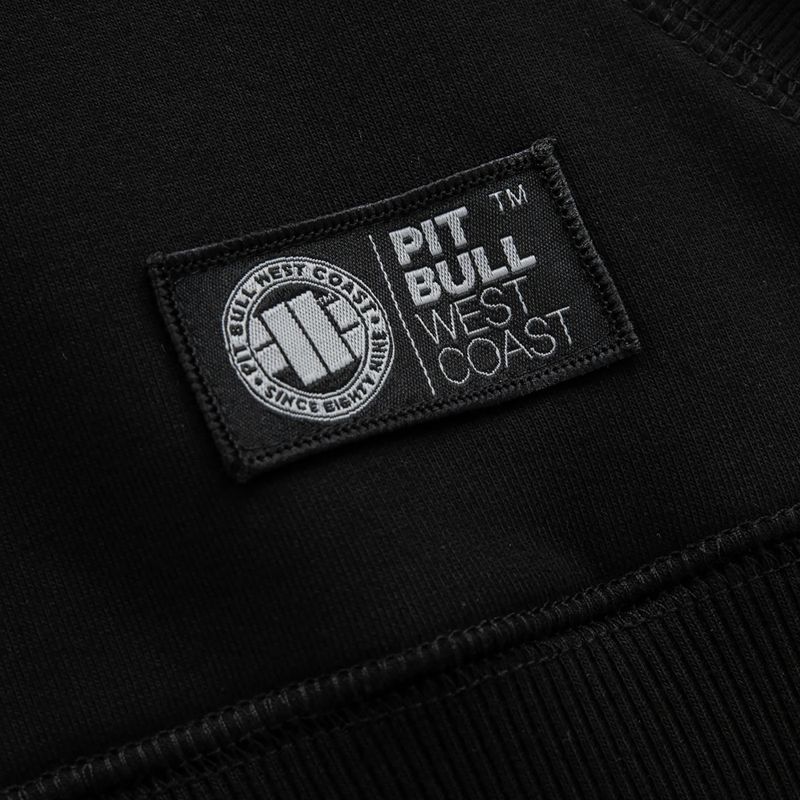 Pánská mikina Pitbull West Coast Bare Knuckle s kapucí černá 9