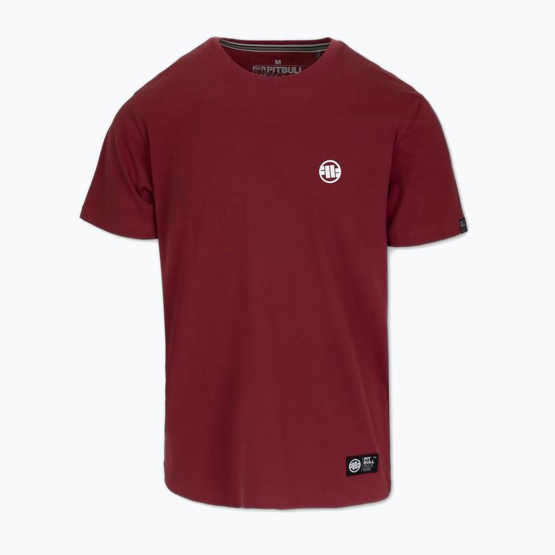 Pánské tričko Pitbull Small Logo burgundy