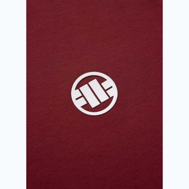 Pánské tričko Pitbull Small Logo burgundy 4