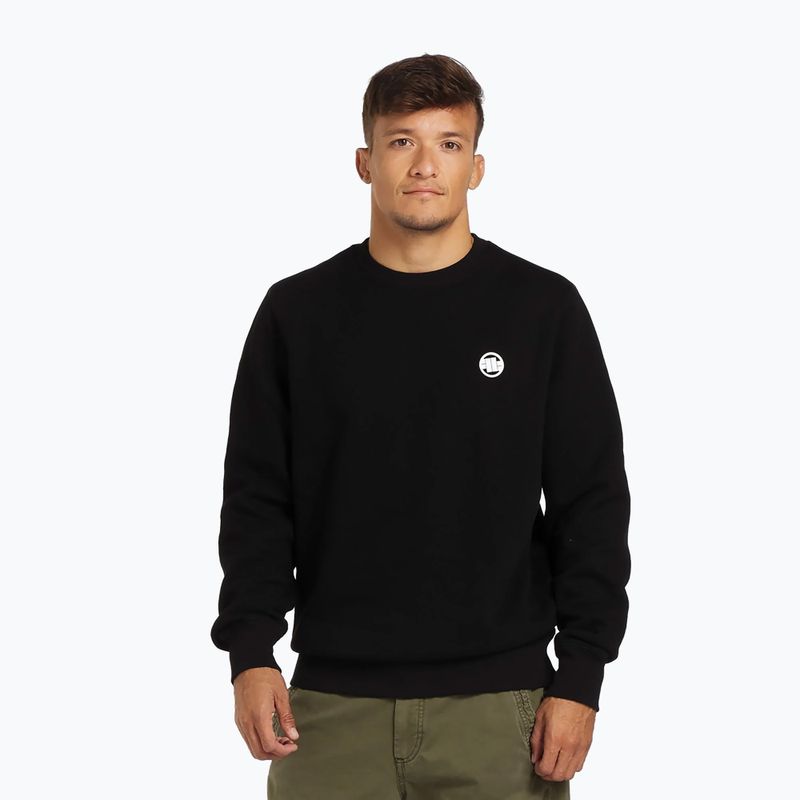 Pánská mikina Pitbull Small Logo Crewneck black