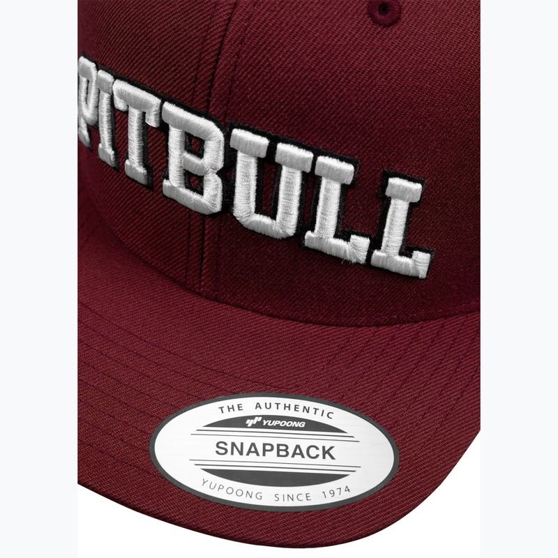 Kšiltovka Pitbull West Coast Snapback Pitbull YP Classic Premium burgundy 4