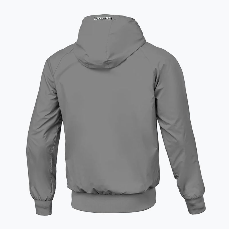 Pánská bunda Pitbull West Coast Athletic Logo Hooded Nylon light grey 2
