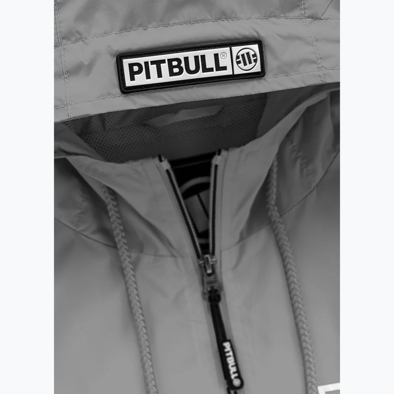 Pánská bunda Pitbull West Coast Athletic Logo Hooded Nylon light grey 3