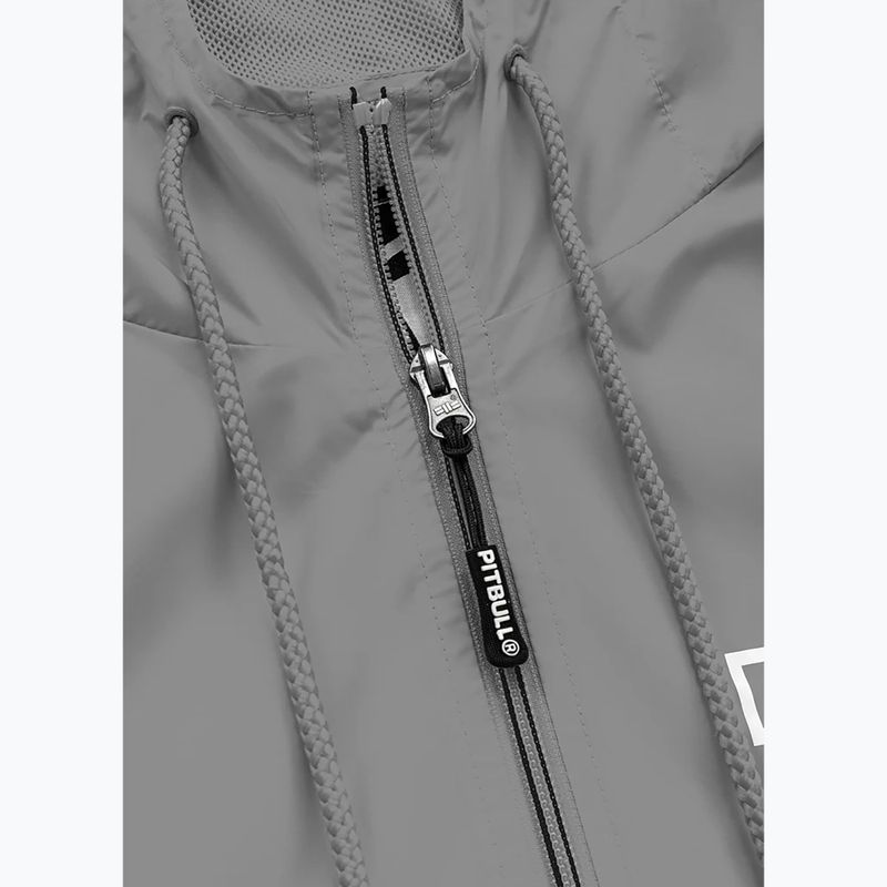 Pánská bunda Pitbull West Coast Athletic Logo Hooded Nylon light grey 4