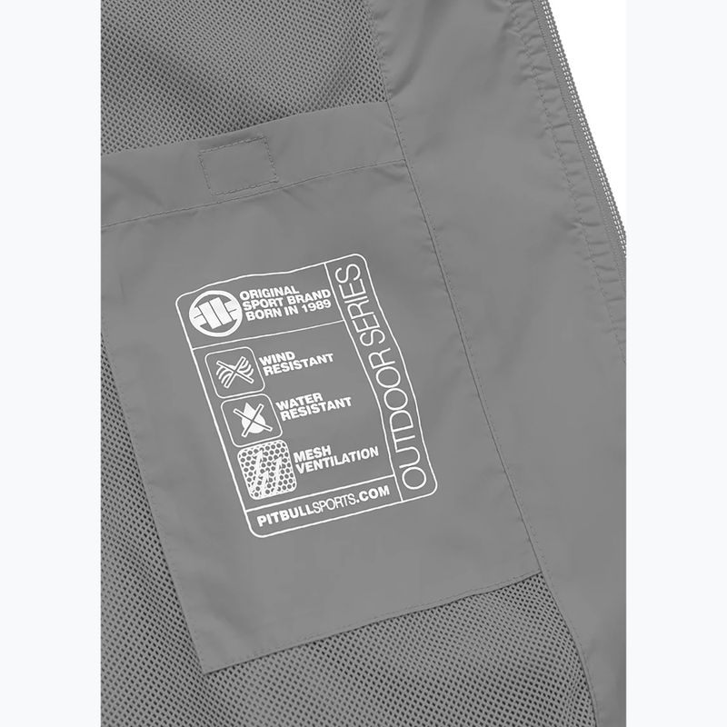 Pánská bunda Pitbull West Coast Athletic Logo Hooded Nylon light grey 8