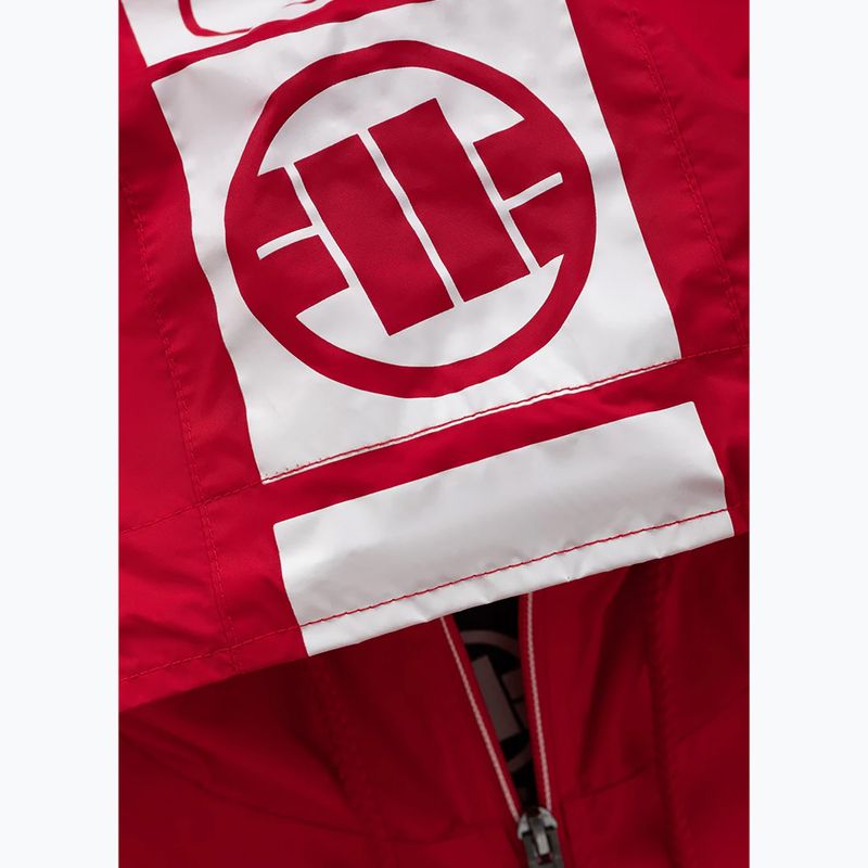 Pánská bunda Pitbull West Coast Athletic Hilltop Hooded Nylon red 3