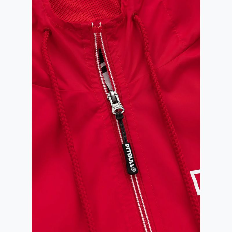 Pánská bunda Pitbull West Coast Athletic Hilltop Hooded Nylon red 4