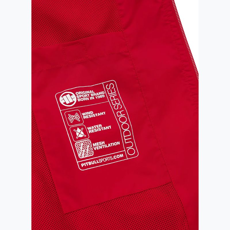 Pánská bunda Pitbull West Coast Athletic Hilltop Hooded Nylon red 8