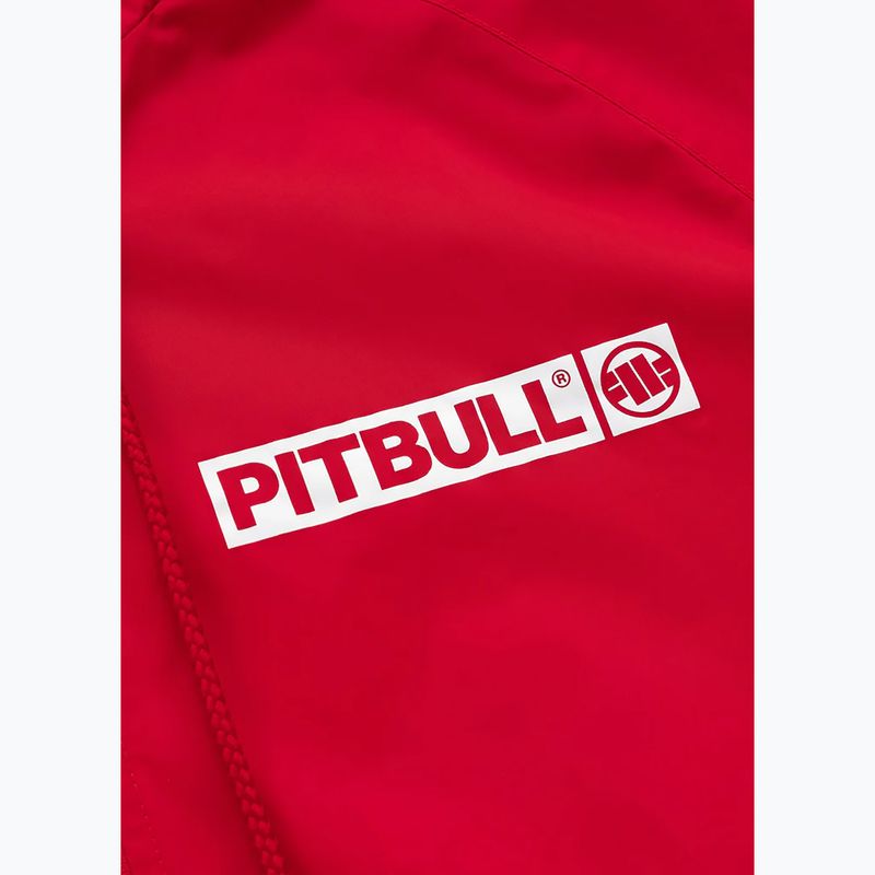 Pánská bunda Pitbull West Coast Athletic Hilltop Hooded Nylon red 9