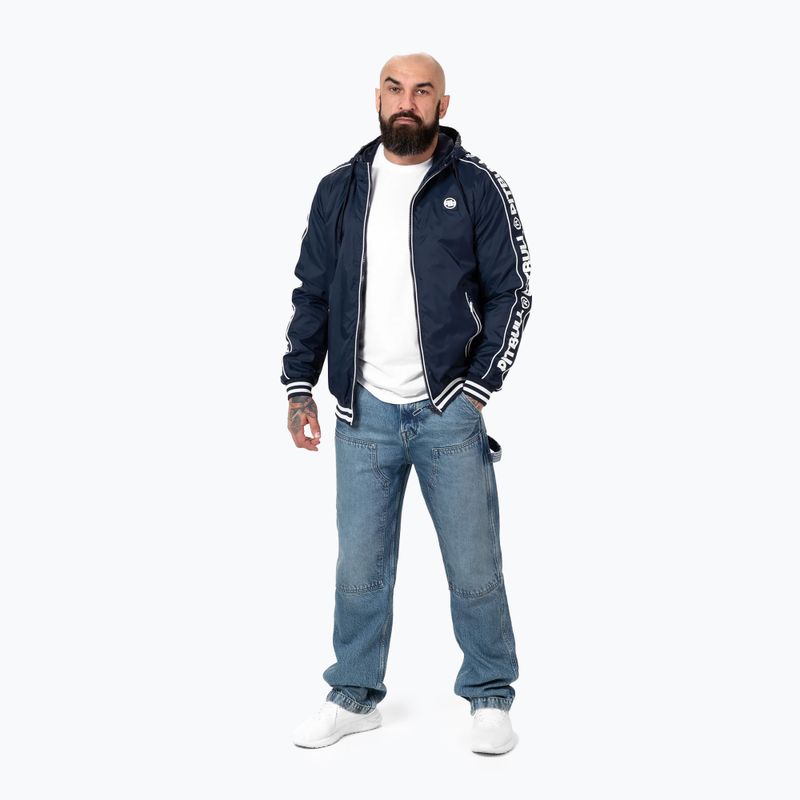 Pánská bunda Pitbull West Coast Whitewood Hooded Nylon dark navy 2