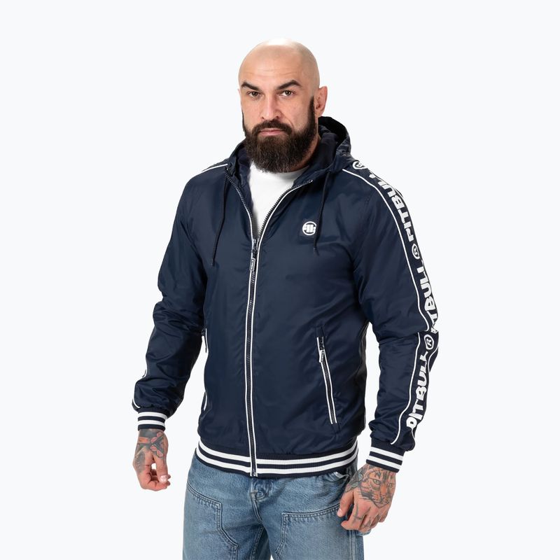 Pánská bunda Pitbull West Coast Whitewood Hooded Nylon dark navy 4