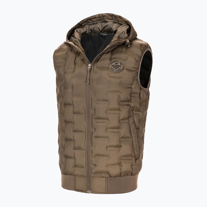 Pánská vesta Pitbull West Coast Eclipse Hooded Padded coyote brown 4