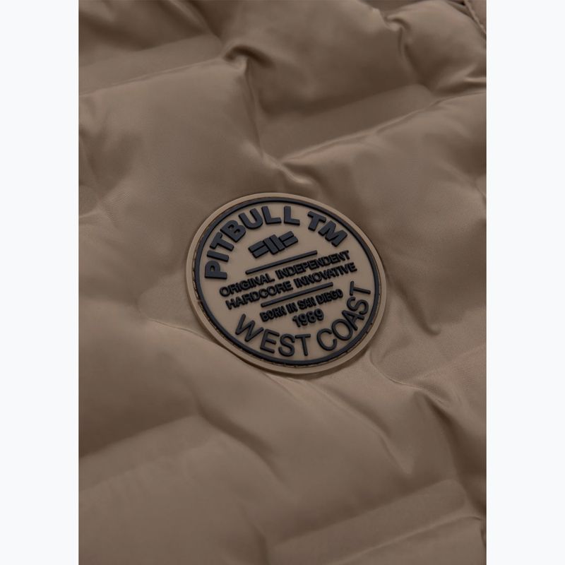 Pánská vesta Pitbull West Coast Eclipse Hooded Padded coyote brown 8