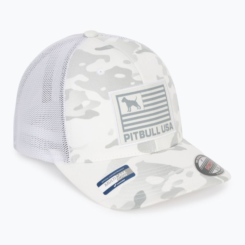 Pánská kšiltovka Pitbull Mesh Full Cap Pitbull Usa Multicam white/camouflage
