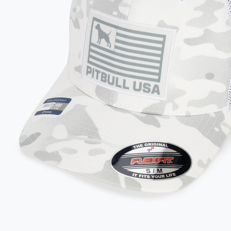 Pánská kšiltovka Pitbull Mesh Full Cap Pitbull Usa Multicam white/camouflage 3