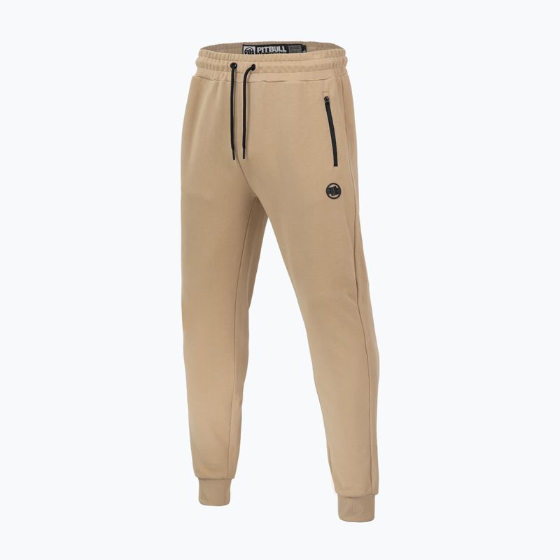 Pánské kalhoty Pitbull West Coast Trackpants Terry Group sand 4