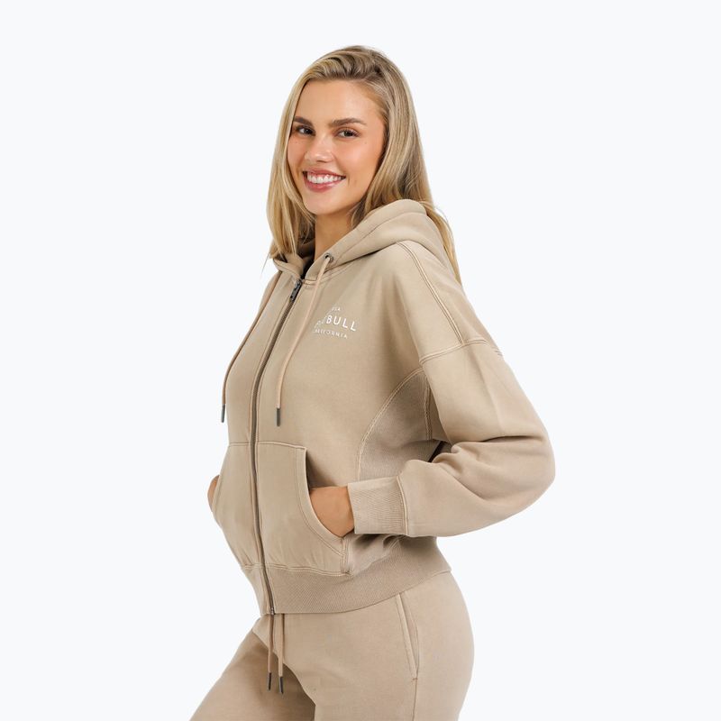 Dámská mikina  Pitbull West Coast Manzanita Washed Hooded Zip sand 2