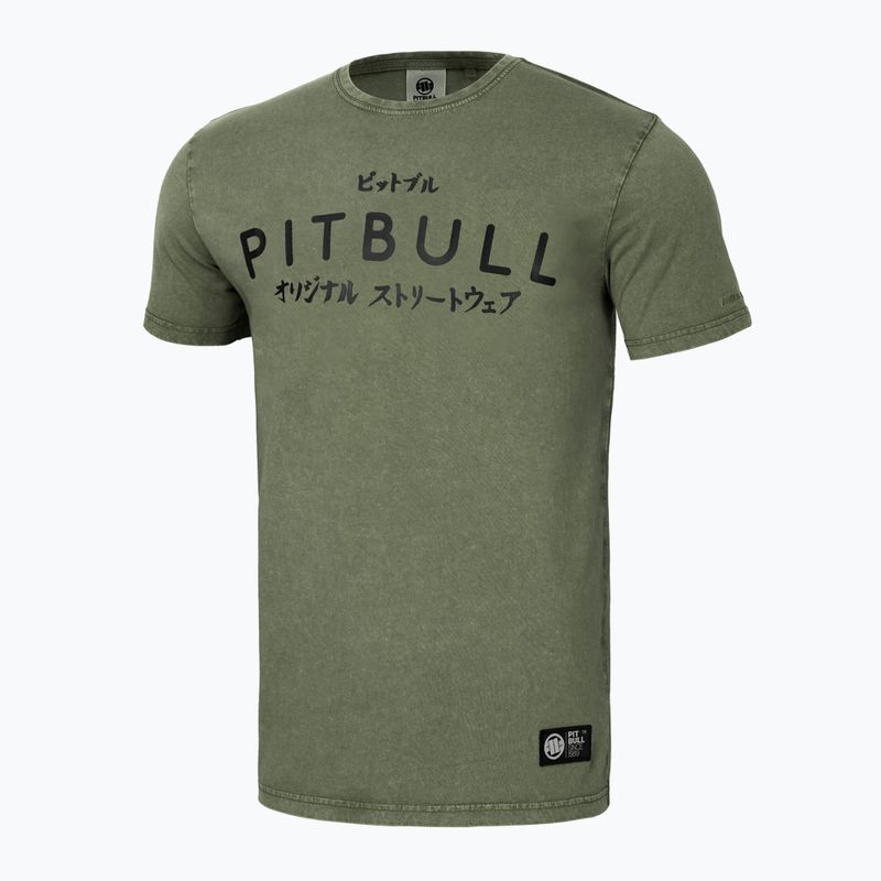 Pánské tričko Pitbull West Coast Bravery olive 4
