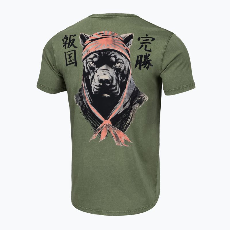 Pánské tričko Pitbull West Coast Bravery olive 5