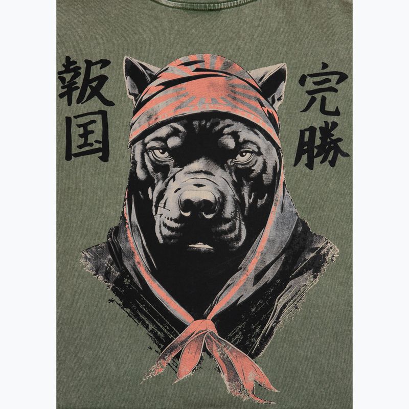Pánské tričko Pitbull West Coast Bravery olive 8