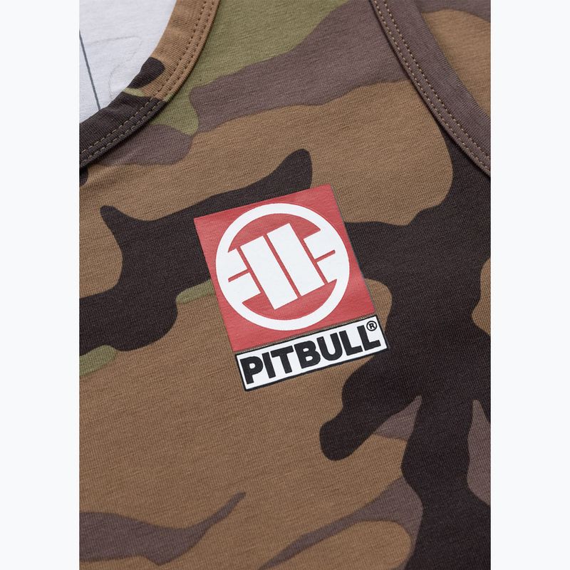 Pánské tričko na lezení Pitbull Small Hilltop Tank Top woodland camo 7