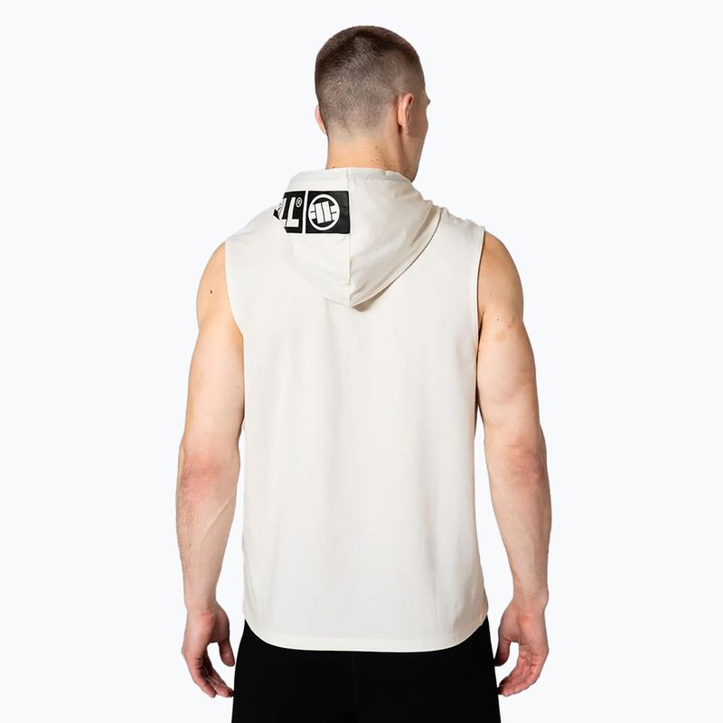 Pánské tílko tank top  Pitbull Mercado Hilltop Hooded Sleeveless white 3