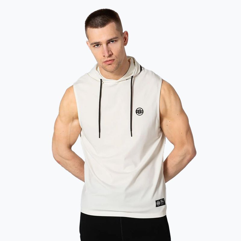 Pánské tílko tank top  Pitbull Mercado Hilltop Hooded Sleeveless white 4