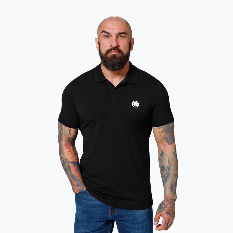 Pánská polokošile Pitbull West Coast Polo Jersey Small Logo black 2
