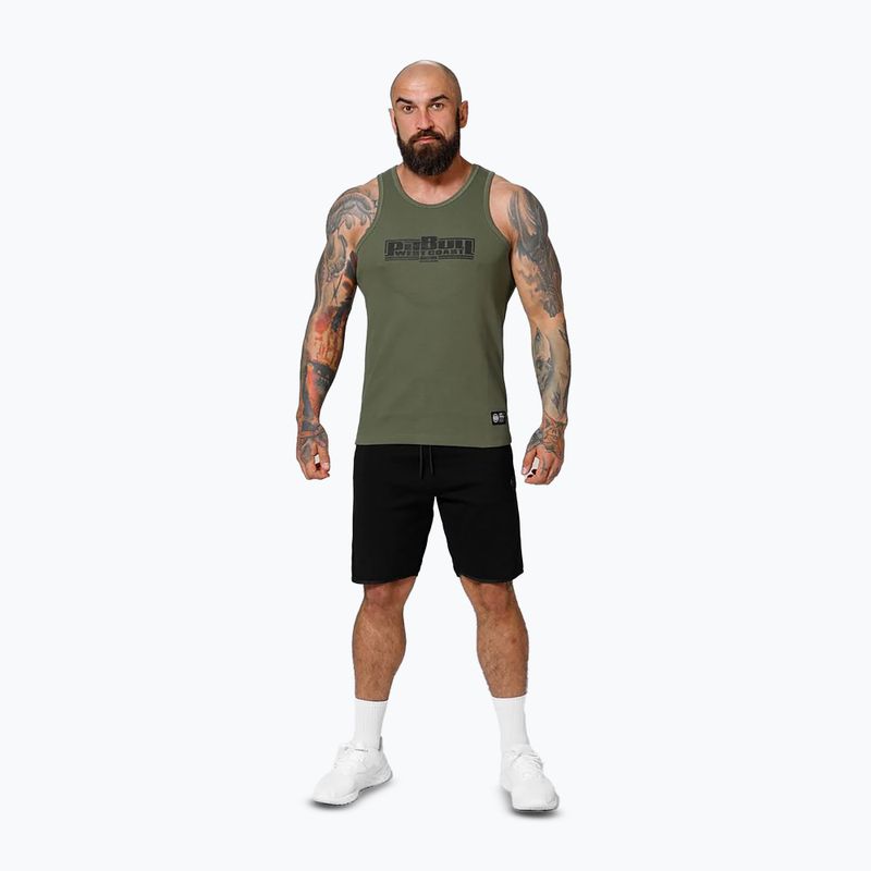 Pánské boxerské tílko Pitbull olive 2