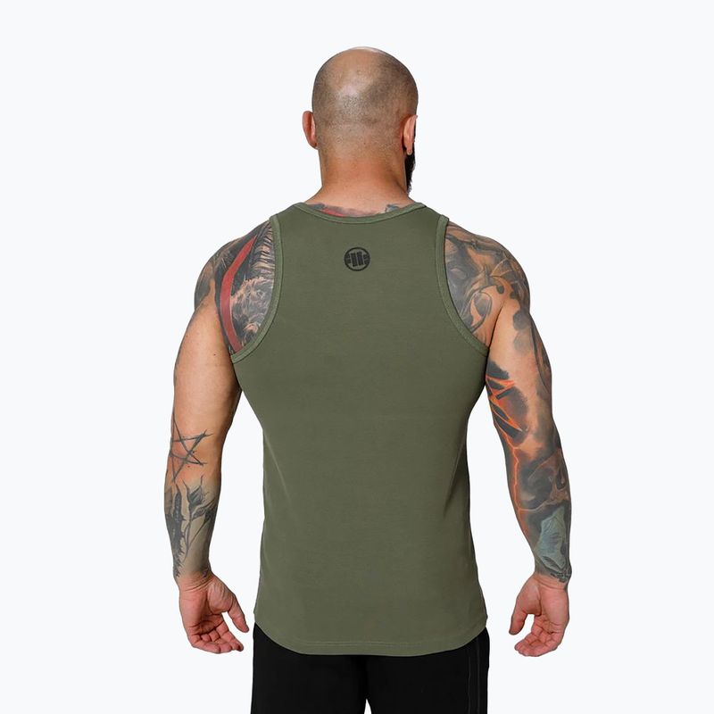 Pánské boxerské tílko Pitbull olive 3
