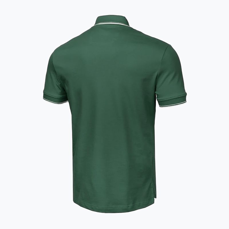 Pánské polo tričko  Pitbull Polo Pique Stripes Regular jade green 4