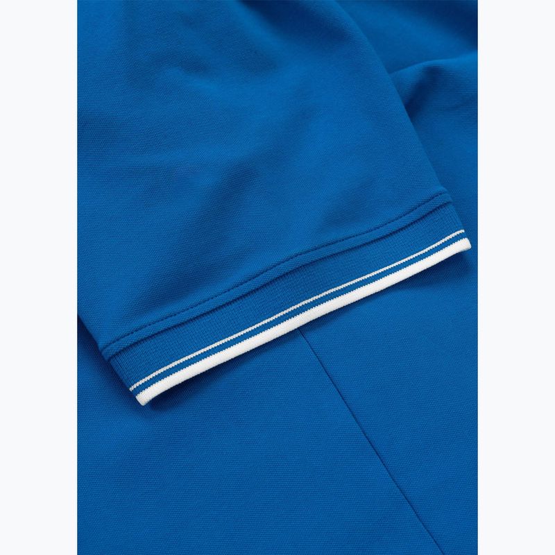 Pánské polo tričko Pitbull Polo Pique Stripes Regular royal blue 7