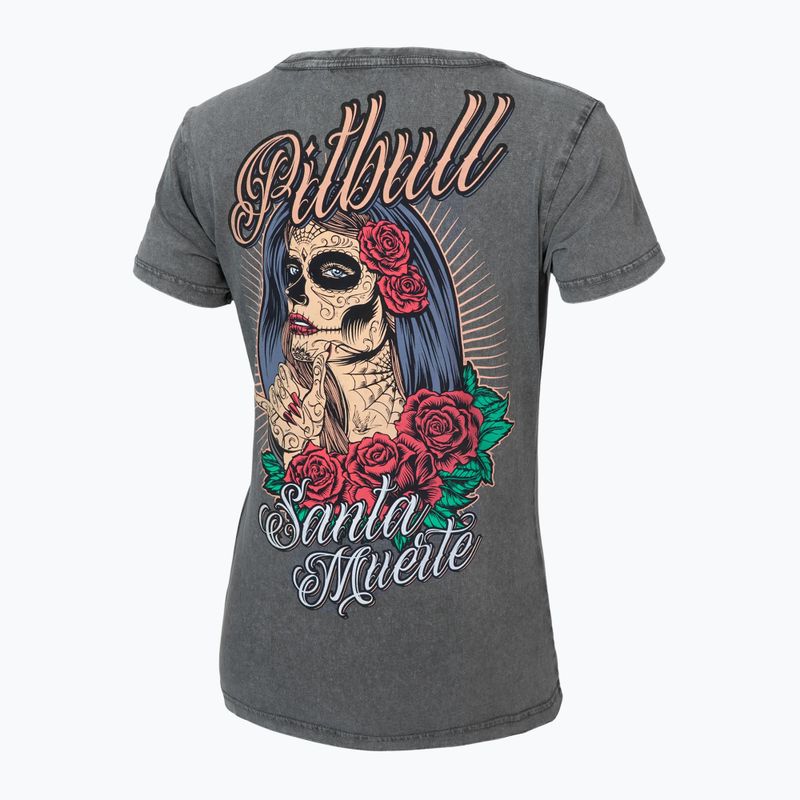Pánské tričko  Pitbull West Coast Santa Muerte graphite 2